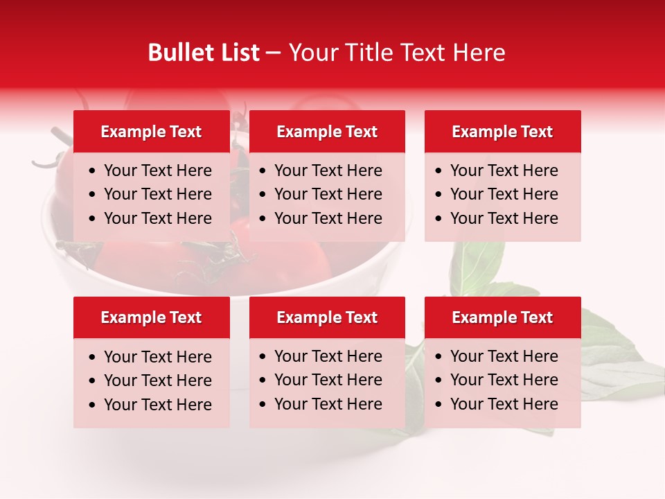 White Object Meal PowerPoint Template