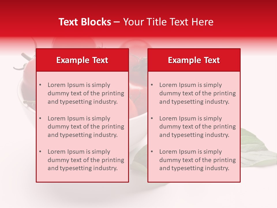 White Object Meal PowerPoint Template