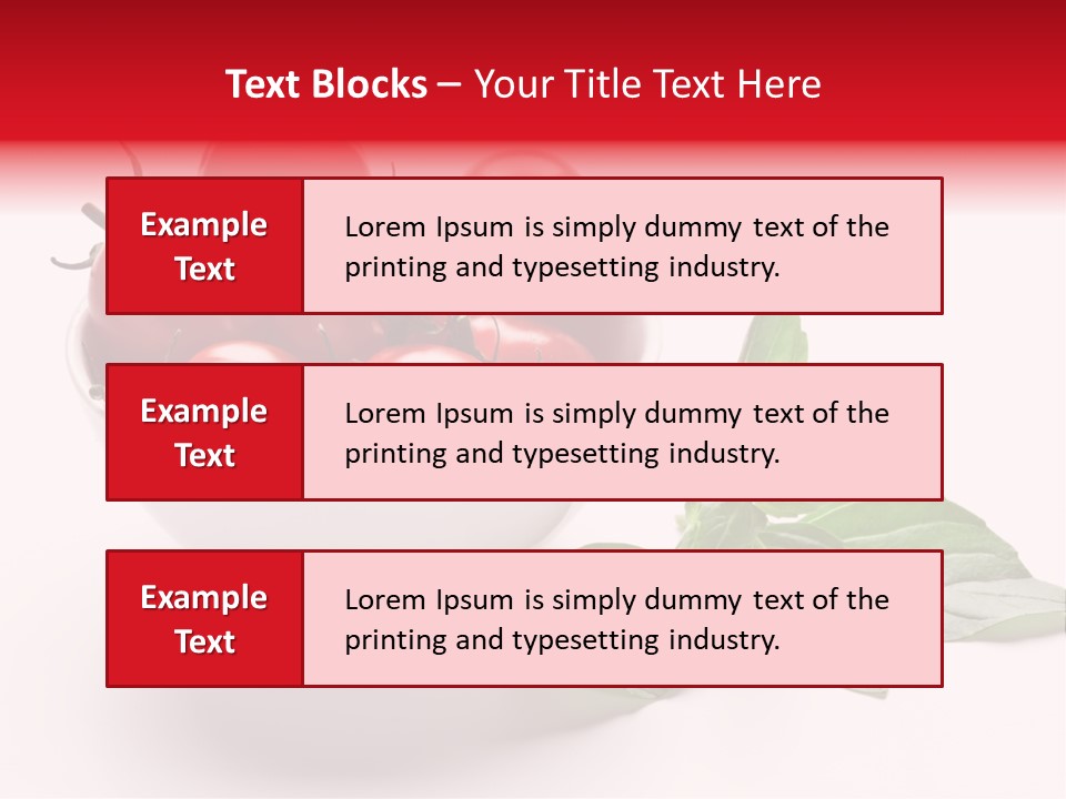 White Object Meal PowerPoint Template