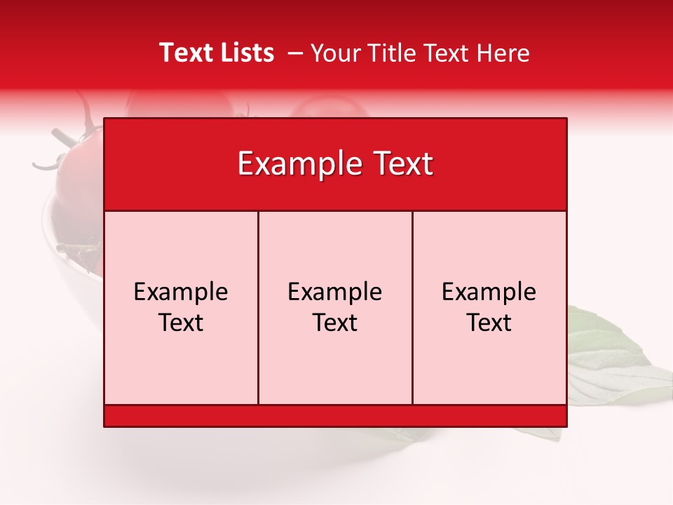 White Object Meal PowerPoint Template