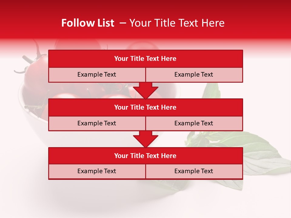 White Object Meal PowerPoint Template
