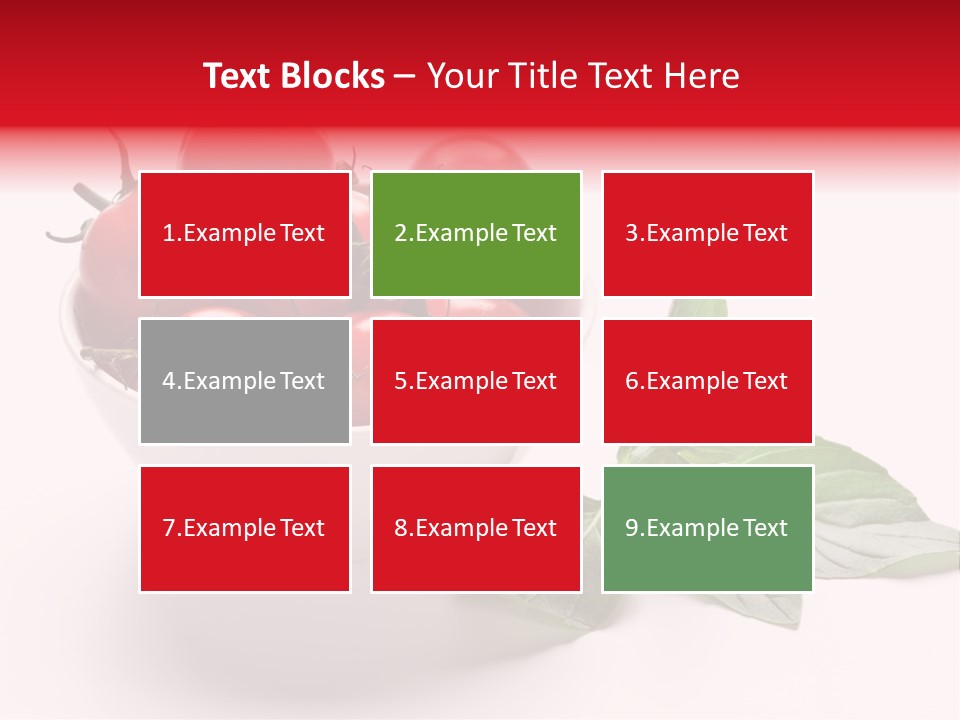 White Object Meal PowerPoint Template