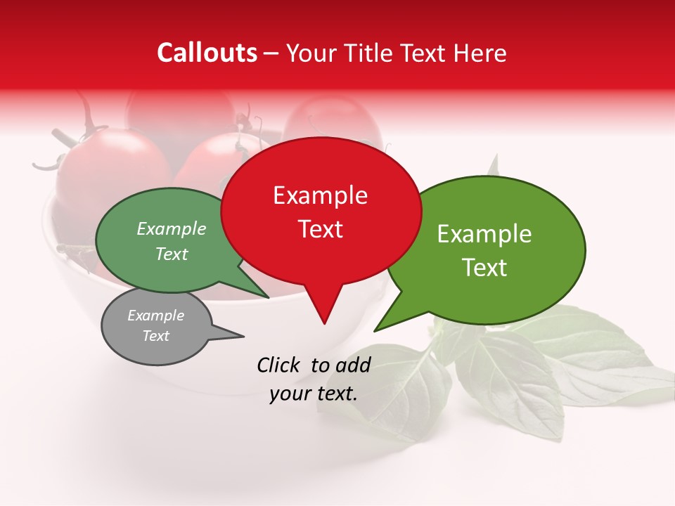 White Object Meal PowerPoint Template