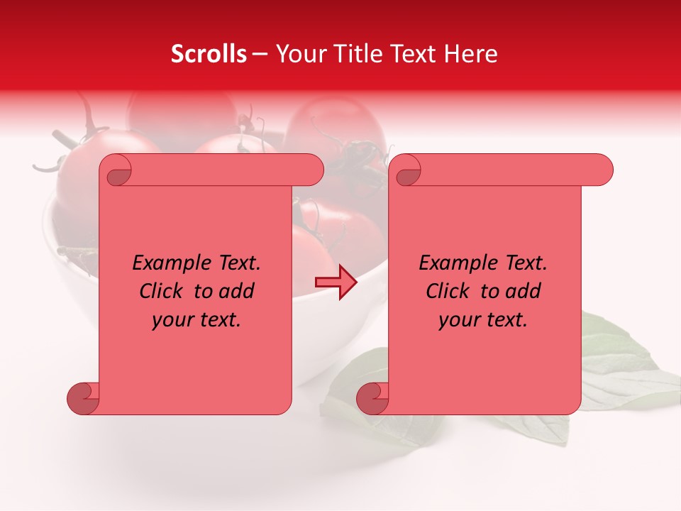 White Object Meal PowerPoint Template