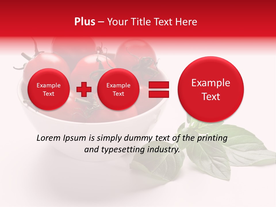 White Object Meal PowerPoint Template