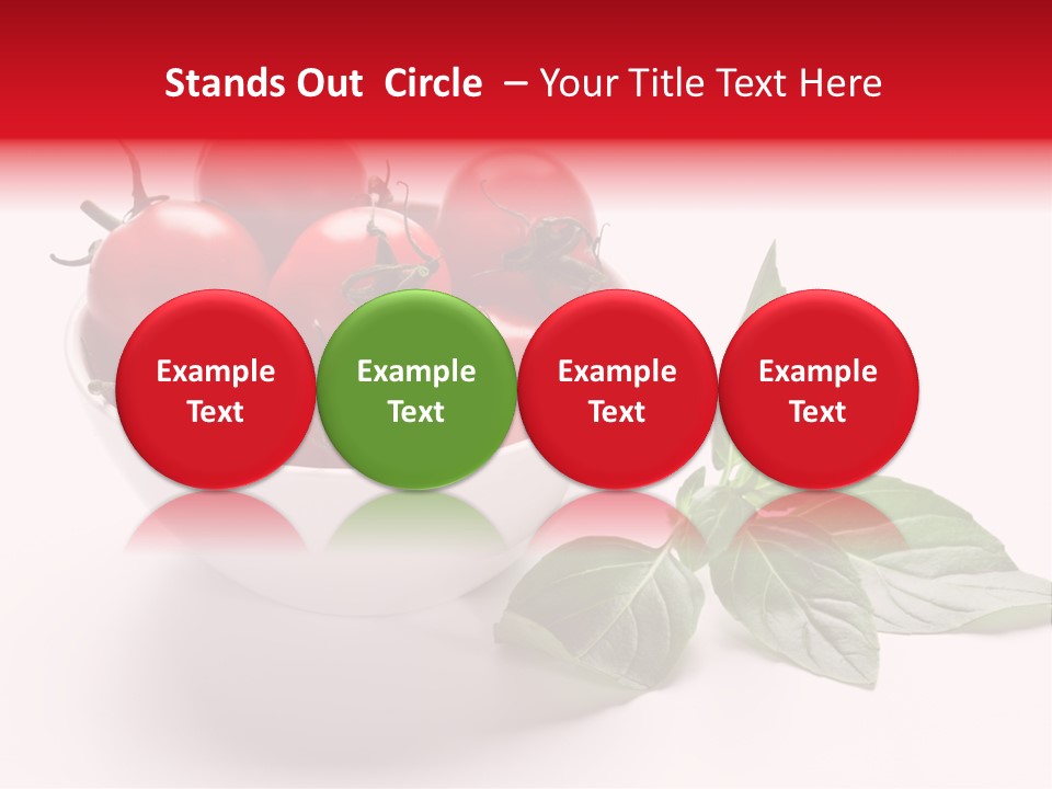 White Object Meal PowerPoint Template