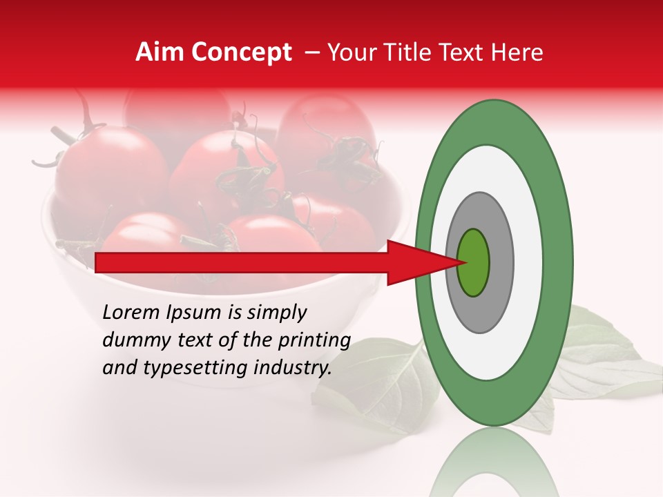 White Object Meal PowerPoint Template