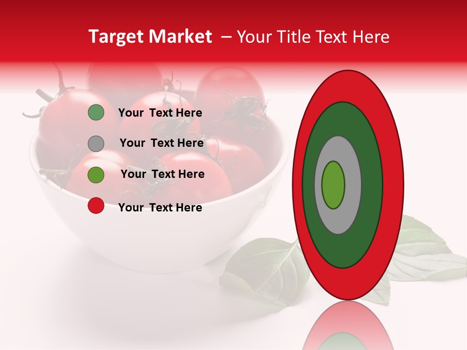 White Object Meal PowerPoint Template