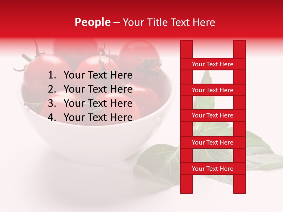 White Object Meal PowerPoint Template