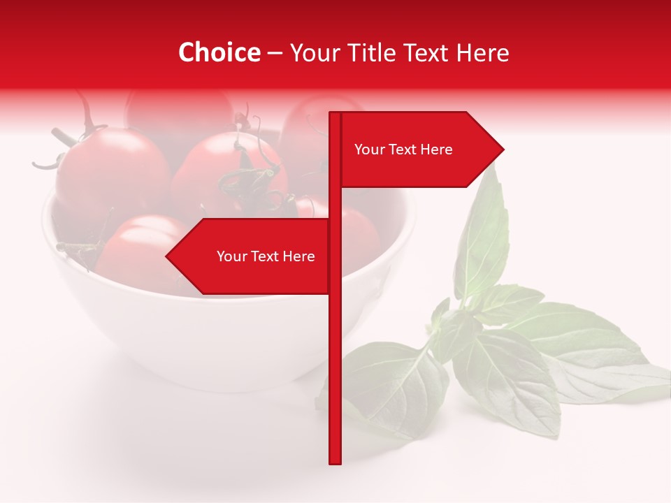 White Object Meal PowerPoint Template