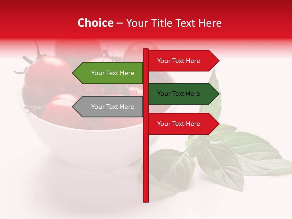 White Object Meal PowerPoint Template