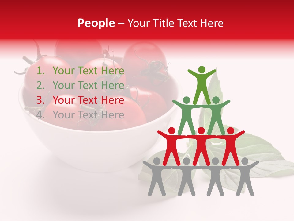 White Object Meal PowerPoint Template