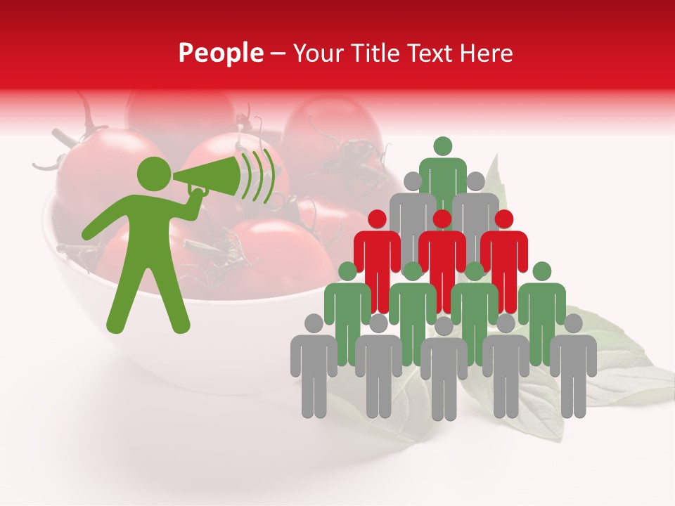 White Object Meal PowerPoint Template