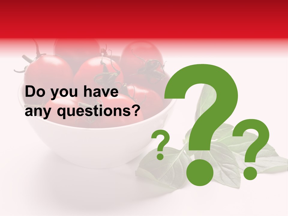 White Object Meal PowerPoint Template