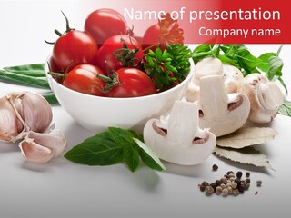 Onion Dish Ripe PowerPoint Template