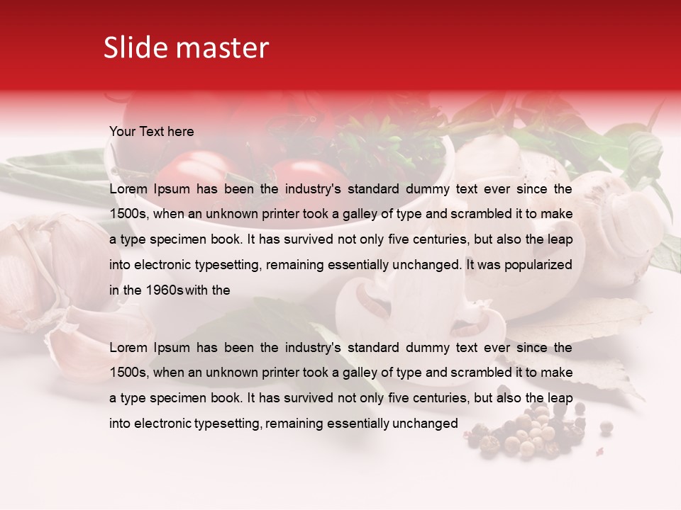 Onion Dish Ripe PowerPoint Template