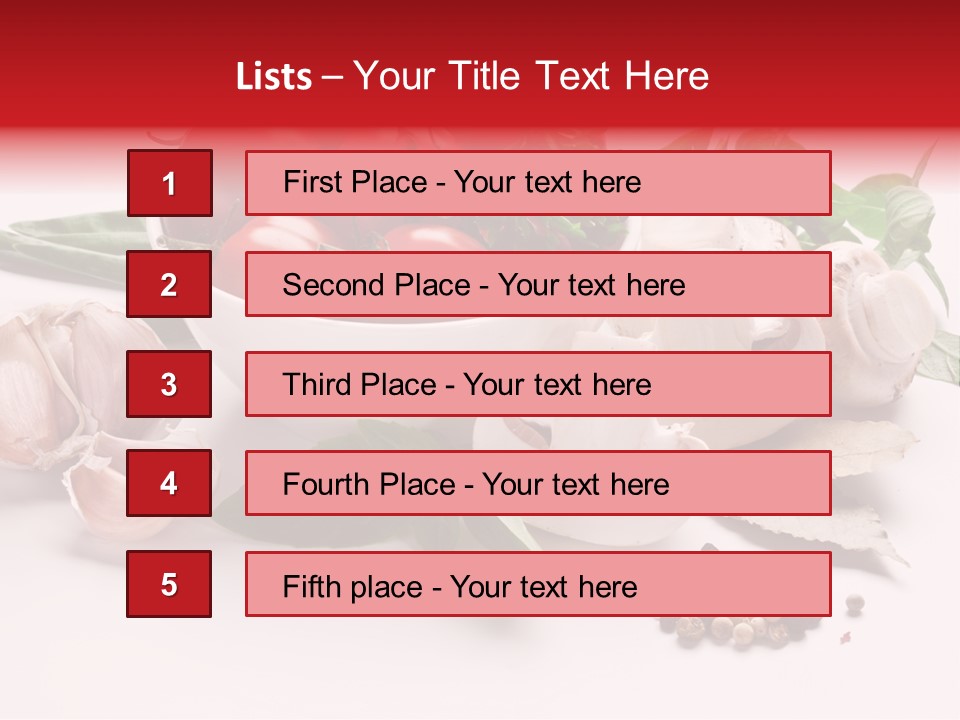 Onion Dish Ripe PowerPoint Template