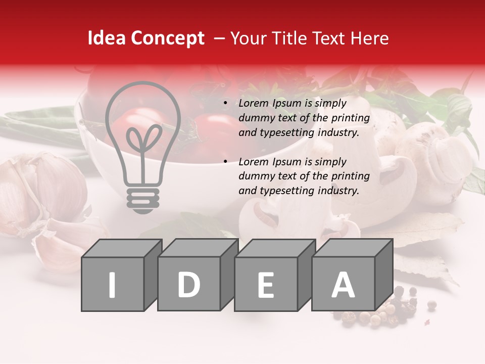 Onion Dish Ripe PowerPoint Template