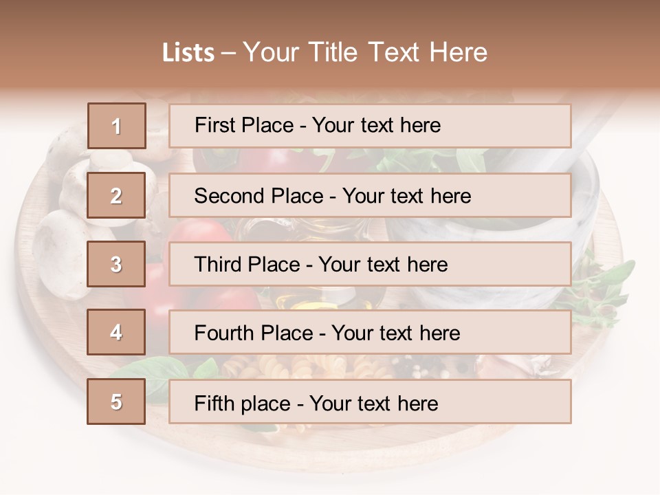 Organic Salad Antioxidant PowerPoint Template