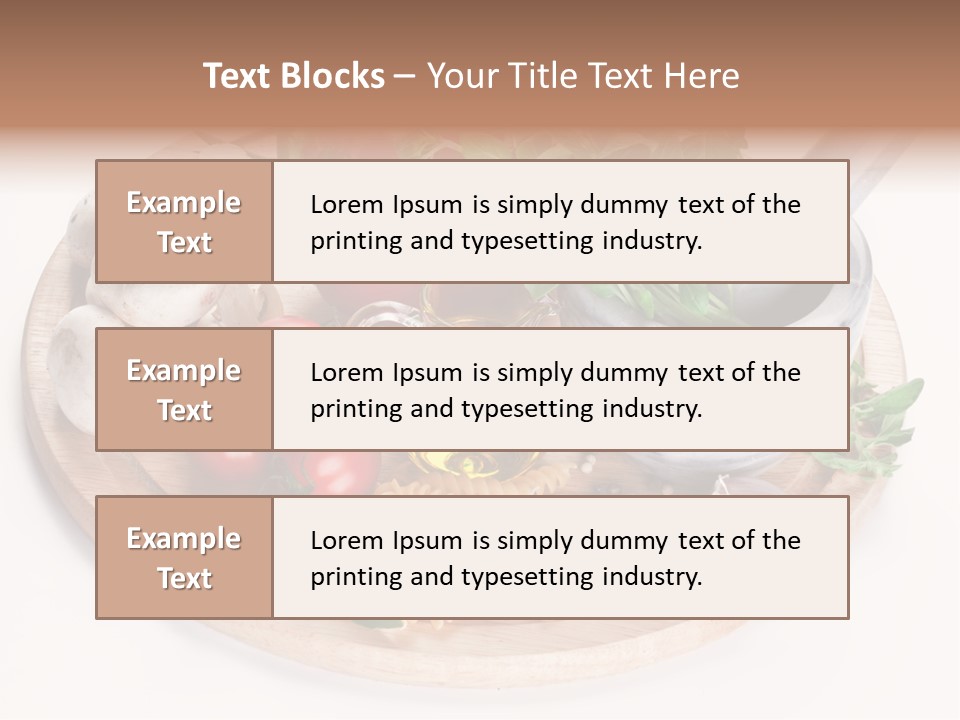 Organic Salad Antioxidant PowerPoint Template