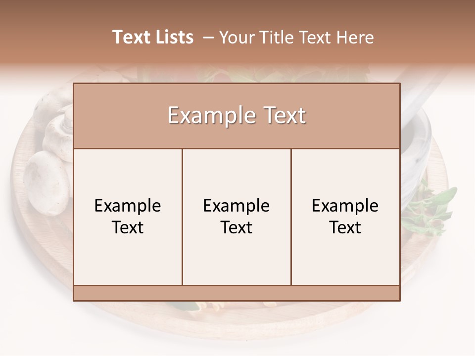 Organic Salad Antioxidant PowerPoint Template
