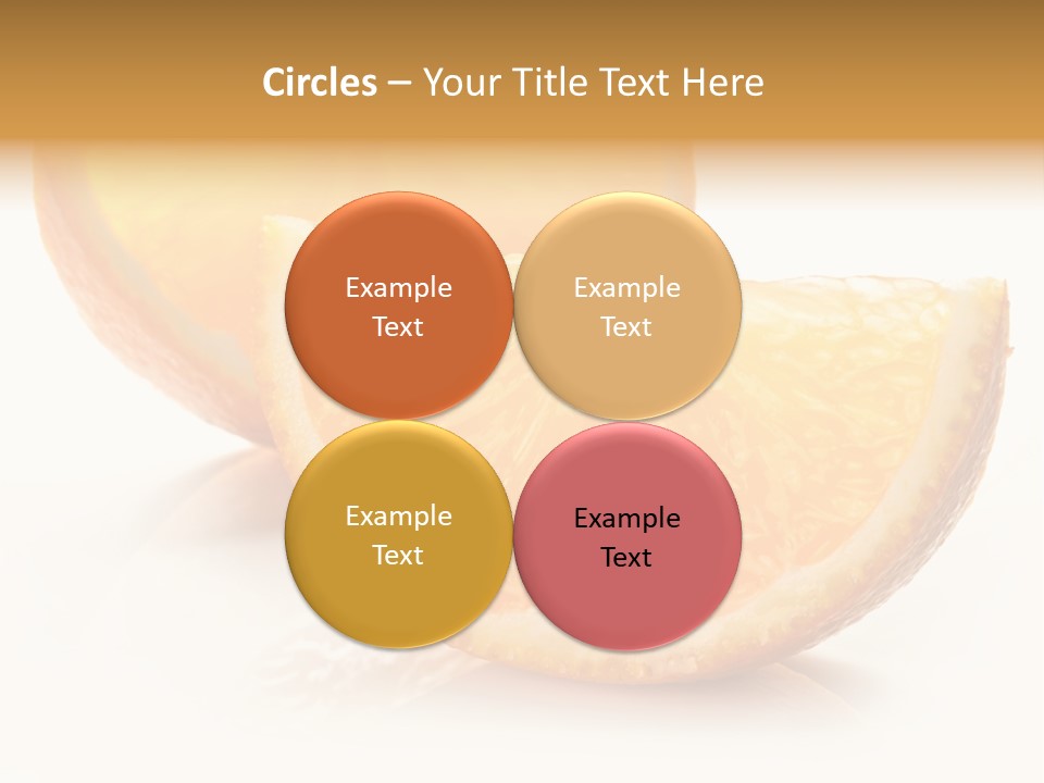 Citrus Section Cut PowerPoint Template