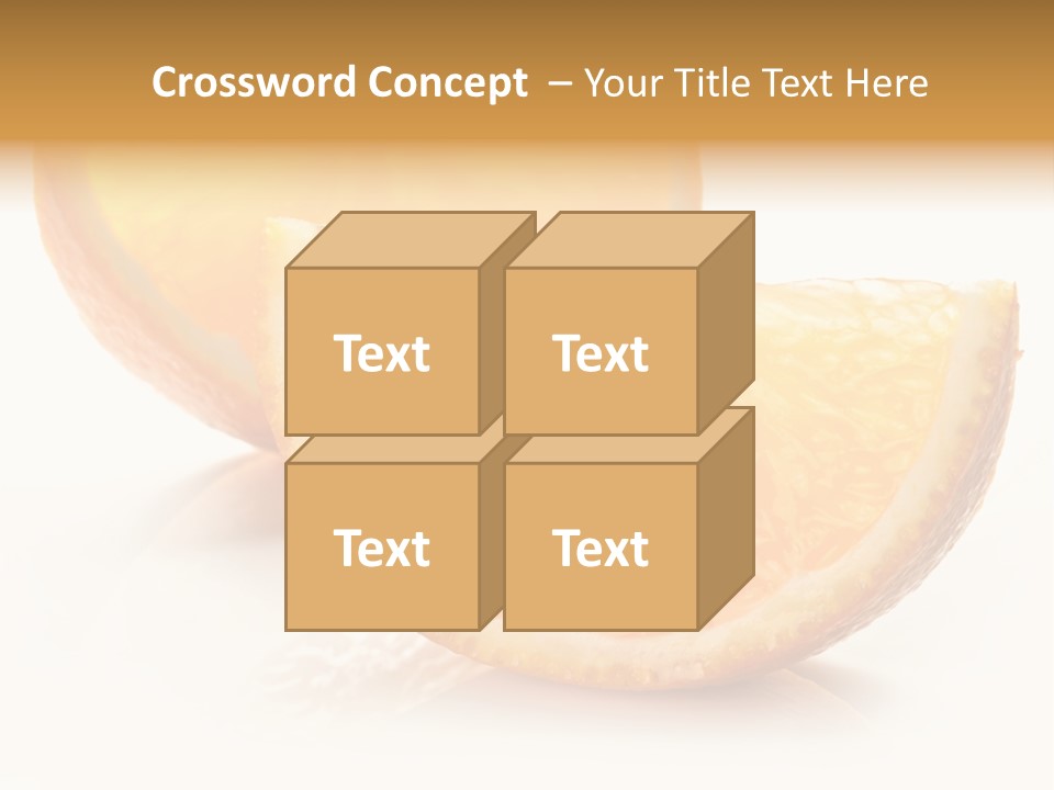 Citrus Section Cut PowerPoint Template