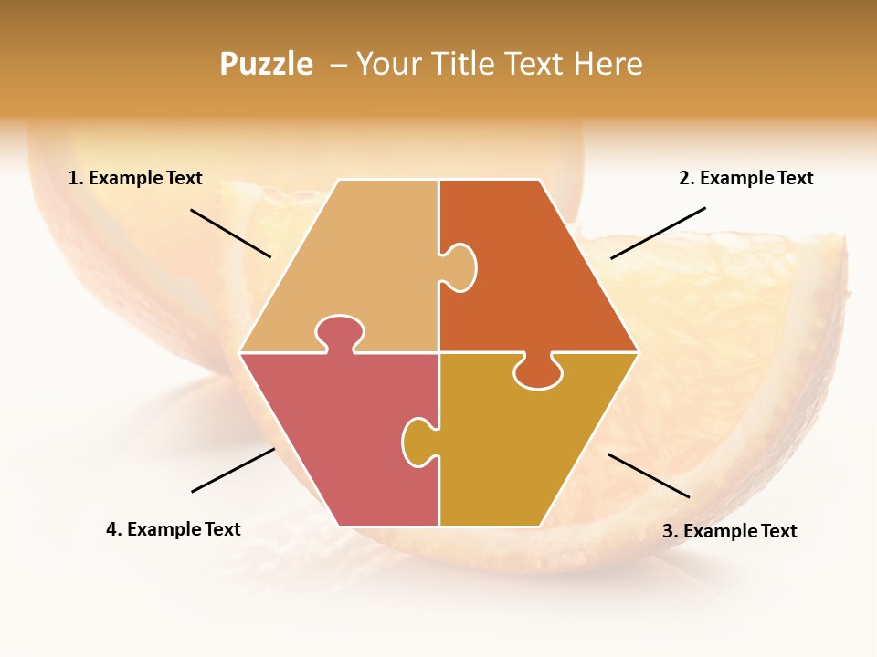 Citrus Section Cut PowerPoint Template