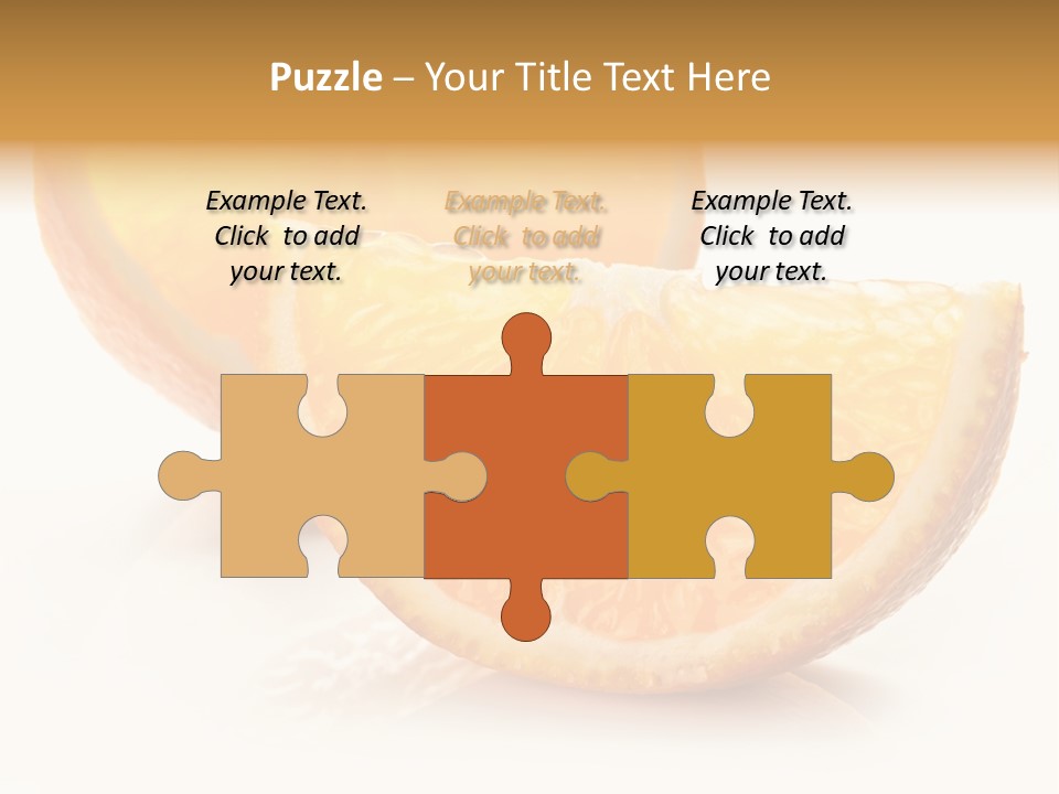 Citrus Section Cut PowerPoint Template