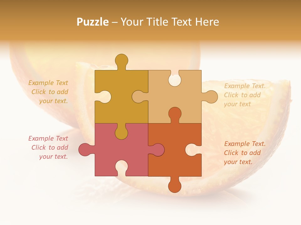 Citrus Section Cut PowerPoint Template