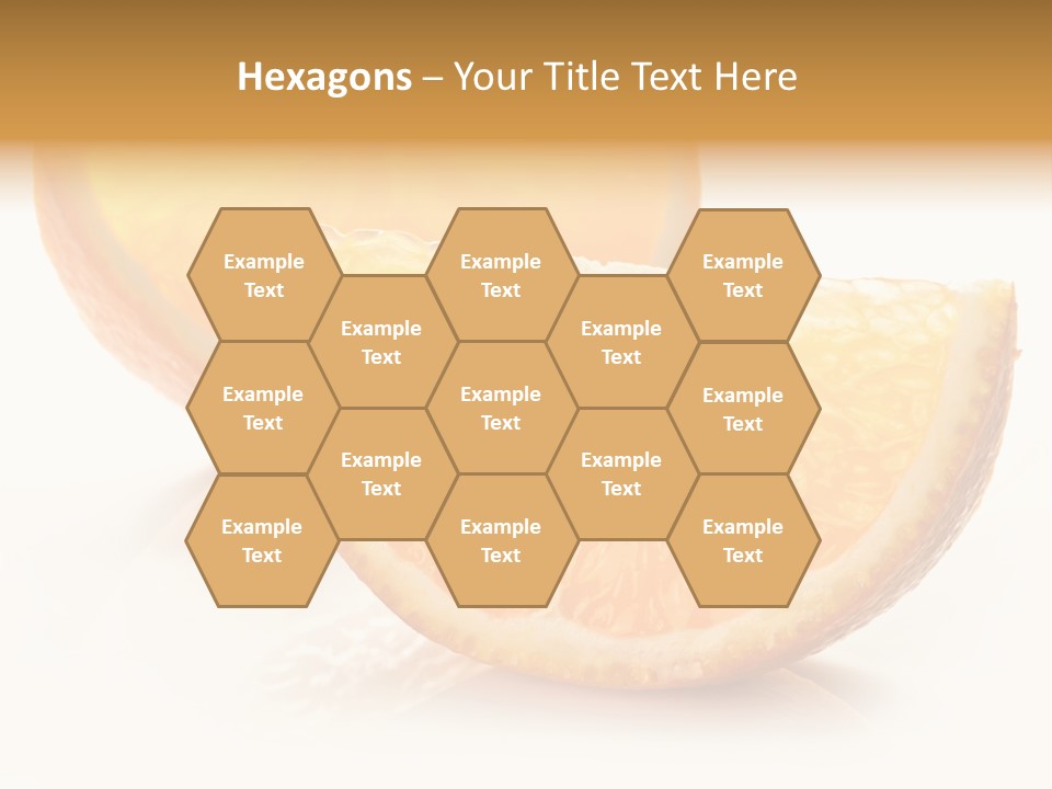Citrus Section Cut PowerPoint Template