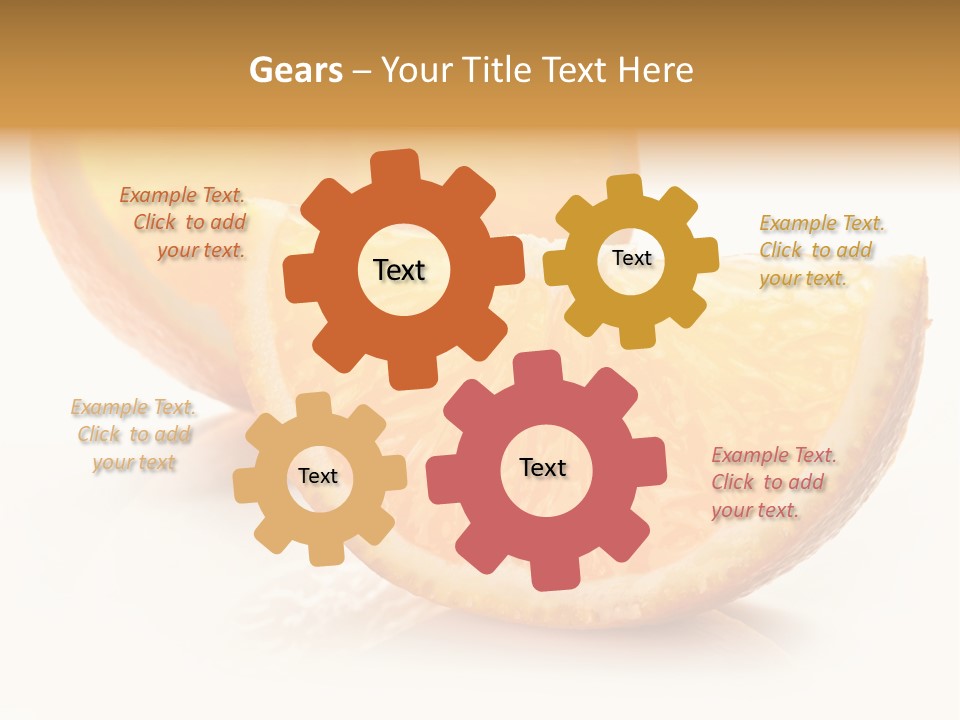 Citrus Section Cut PowerPoint Template
