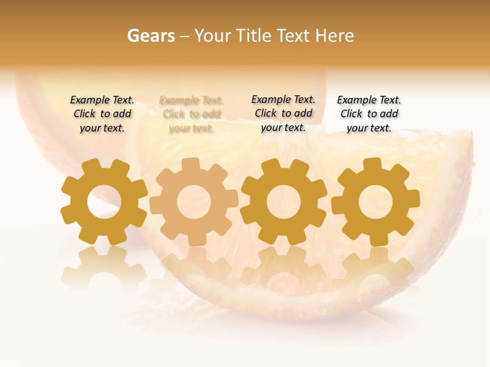 Citrus Section Cut PowerPoint Template