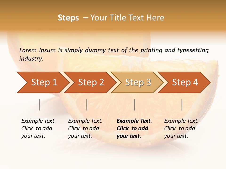 Citrus Section Cut PowerPoint Template