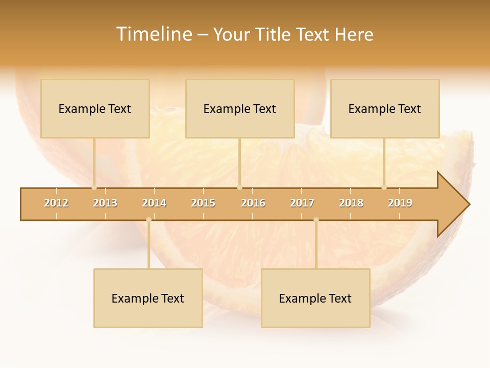 Citrus Section Cut PowerPoint Template