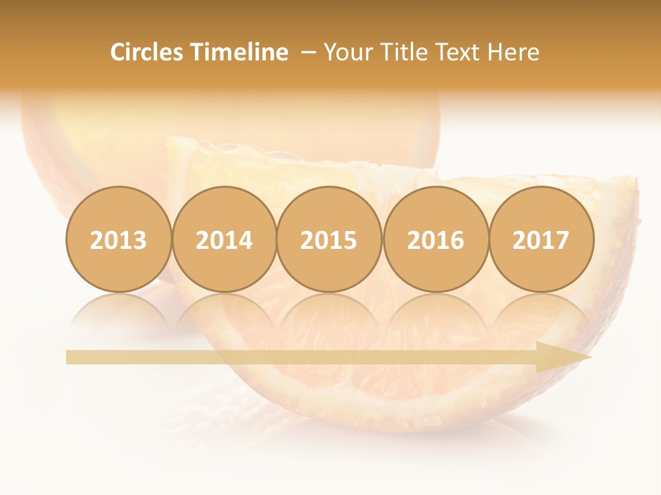 Citrus Section Cut PowerPoint Template