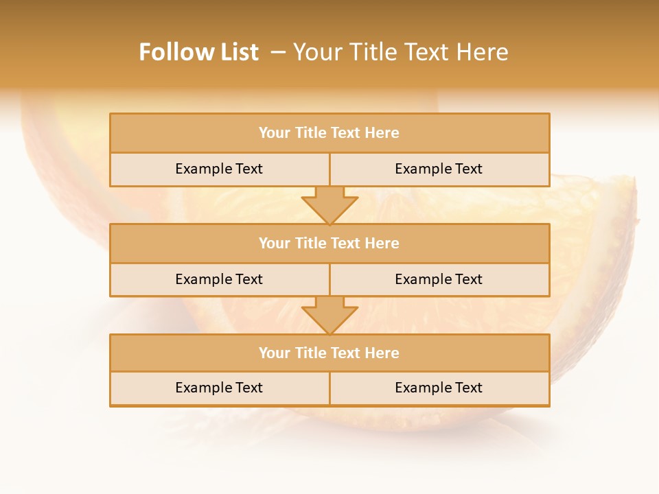 Citrus Section Cut PowerPoint Template