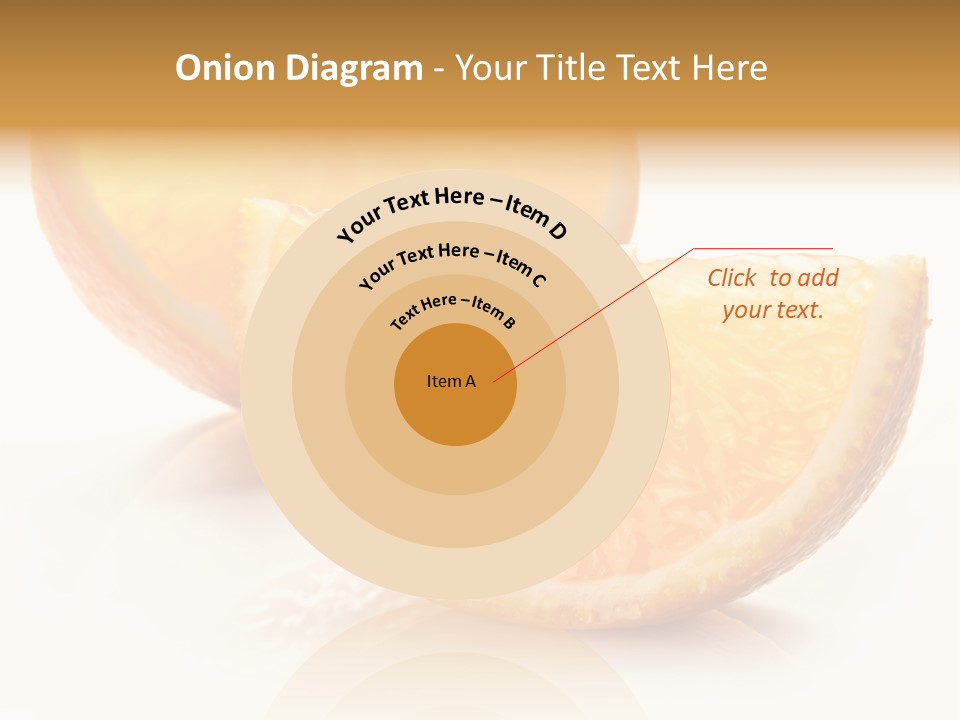 Citrus Section Cut PowerPoint Template