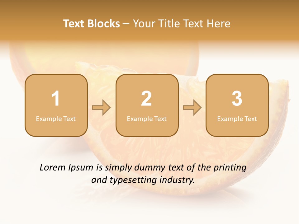 Citrus Section Cut PowerPoint Template