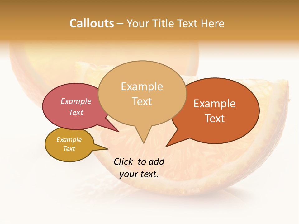 Citrus Section Cut PowerPoint Template