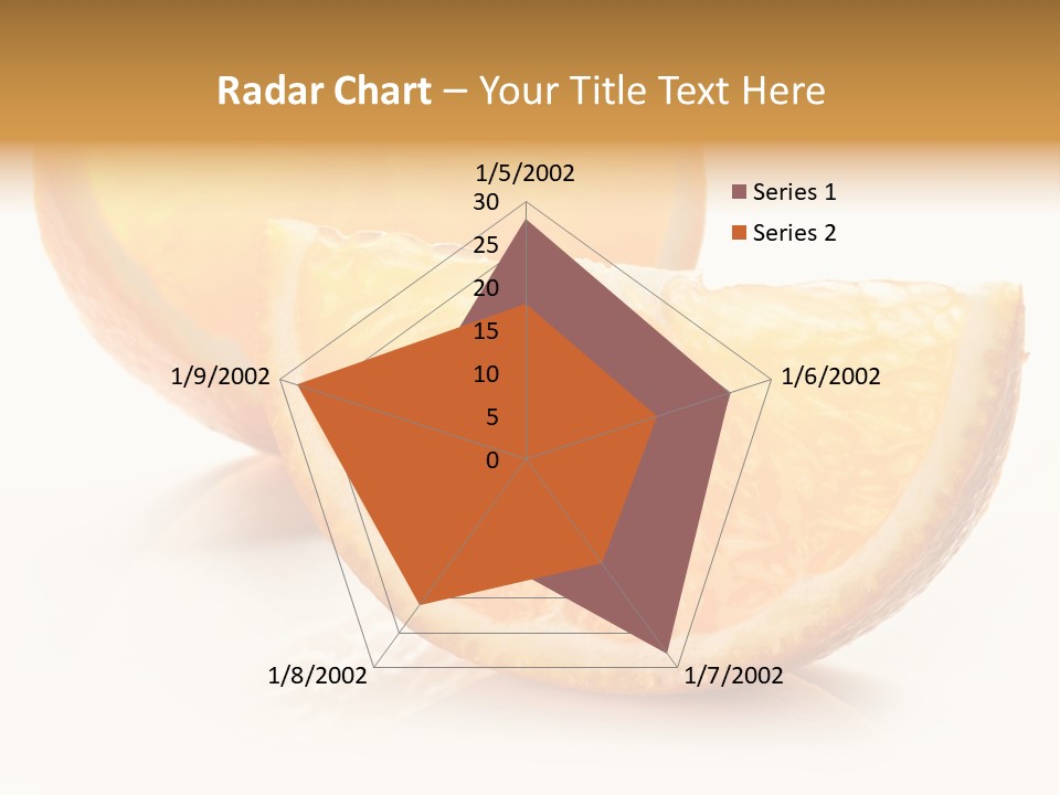Citrus Section Cut PowerPoint Template