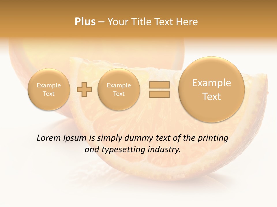 Citrus Section Cut PowerPoint Template