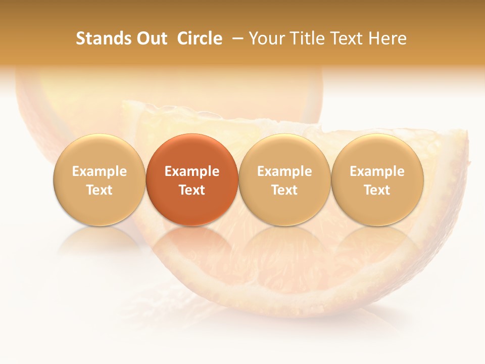 Citrus Section Cut PowerPoint Template