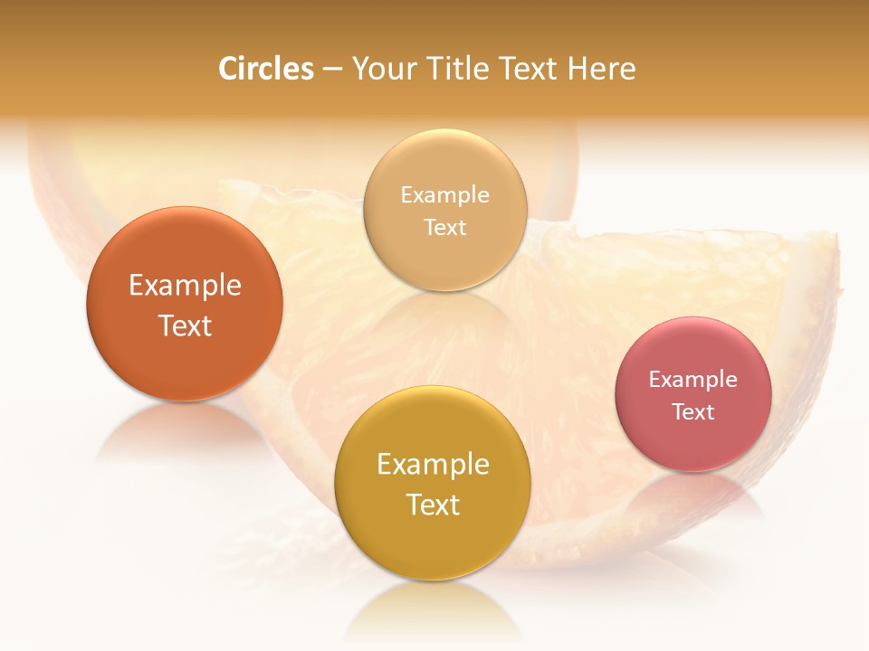 Citrus Section Cut PowerPoint Template