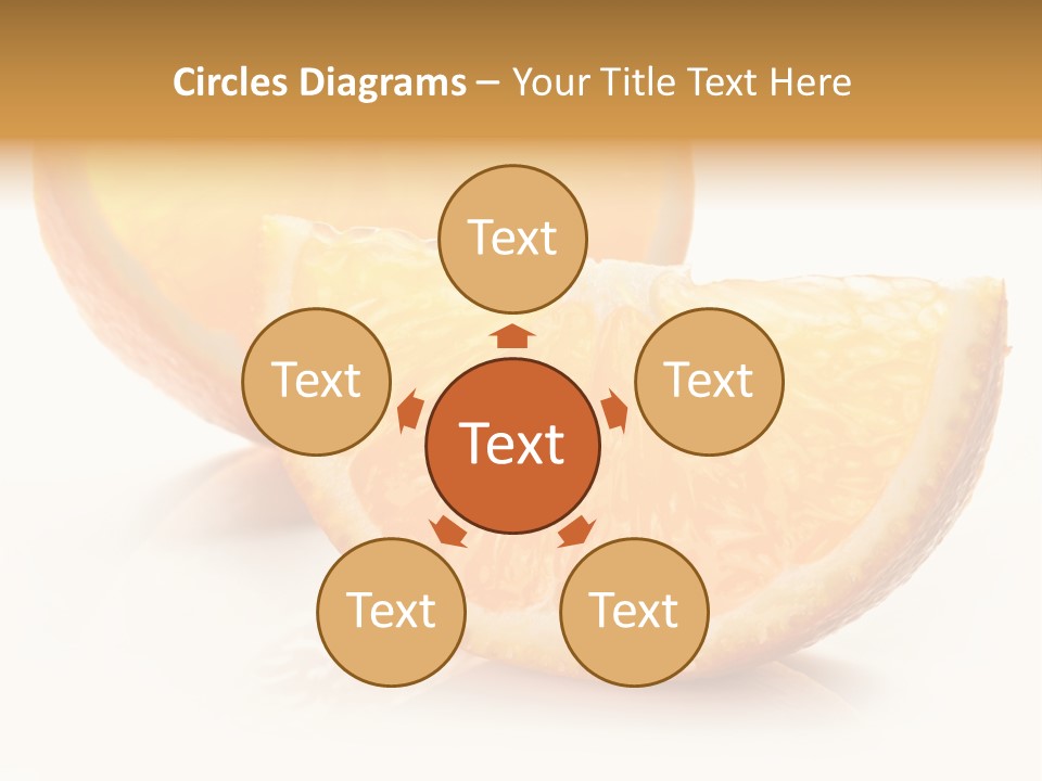 Citrus Section Cut PowerPoint Template