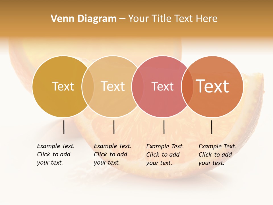 Citrus Section Cut PowerPoint Template