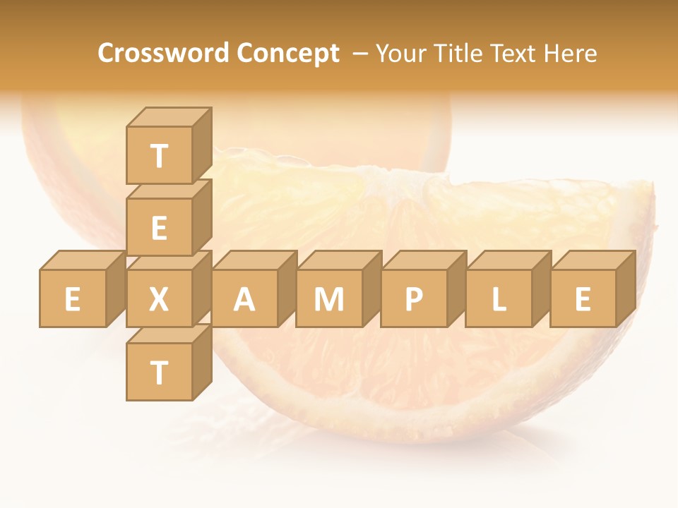 Citrus Section Cut PowerPoint Template