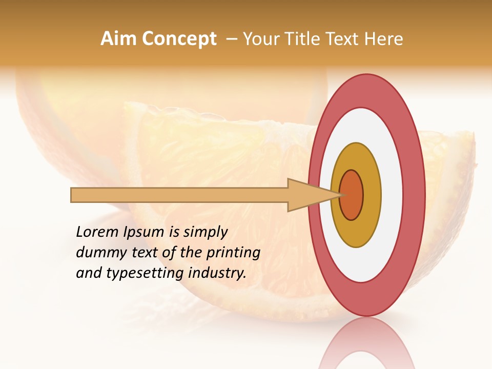 Citrus Section Cut PowerPoint Template