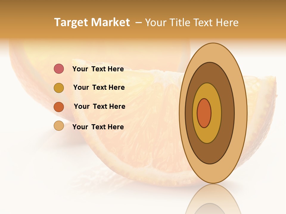 Citrus Section Cut PowerPoint Template