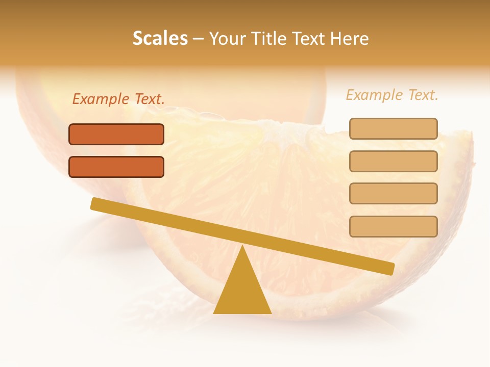 Citrus Section Cut PowerPoint Template